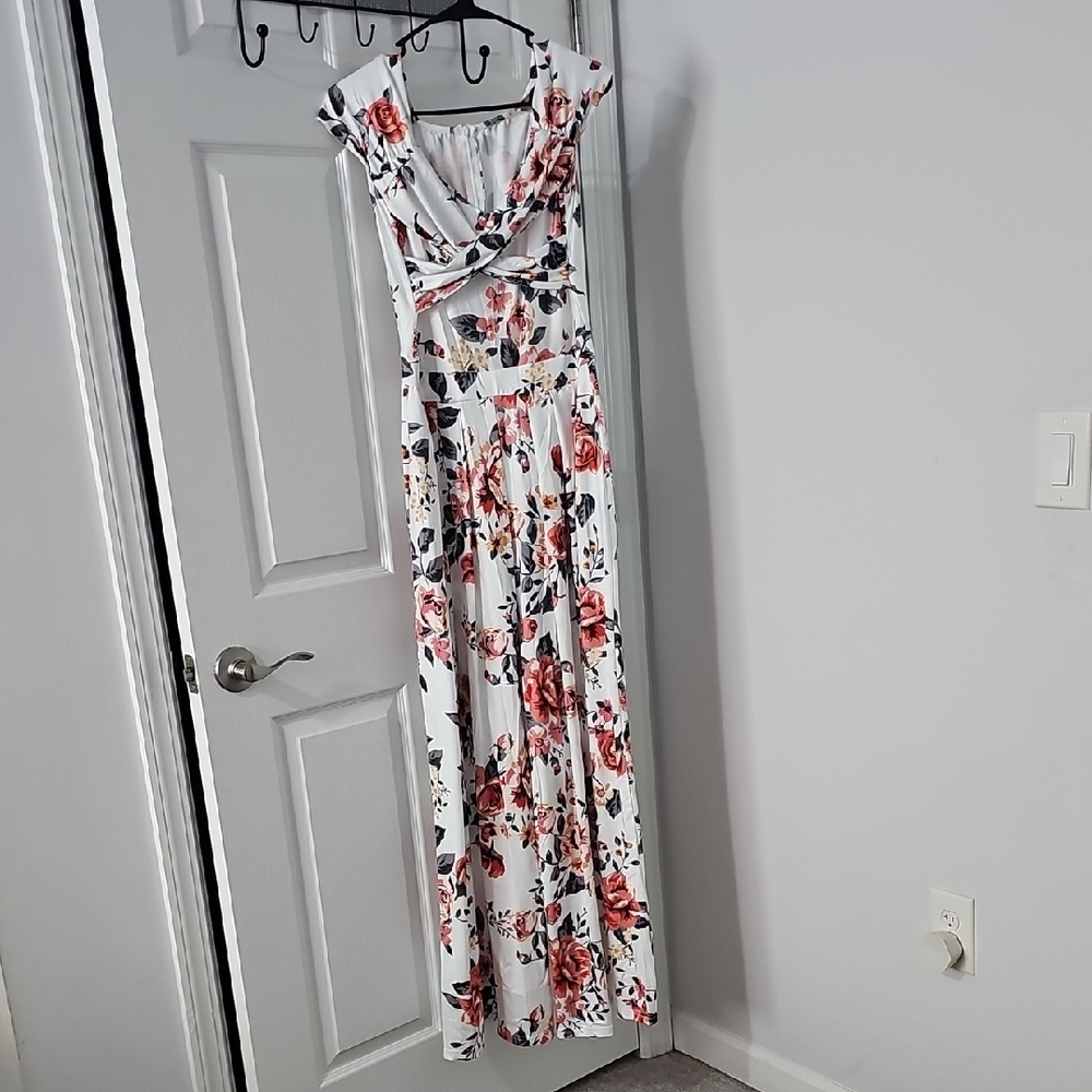 Floral Maxi Jumpsuit